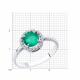 Серебряное кольцо SOKOLOV 92012029-91 с фианитом и агатом